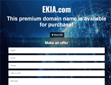 Tablet Screenshot of ekia.com